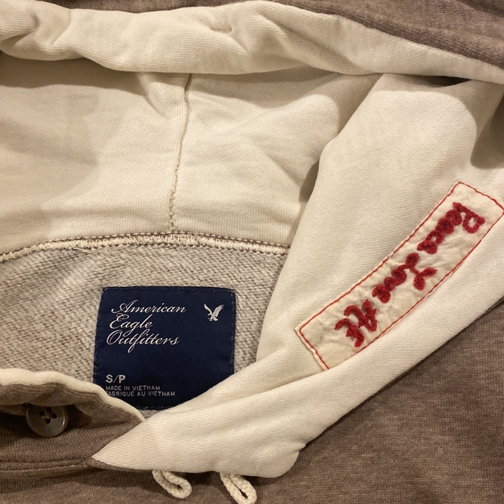 American Eagle Women’s Hoodie in Brown/Tan - Picture 2 of 8
